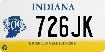 IN license plate 726JK