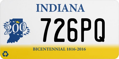 IN license plate 726PQ