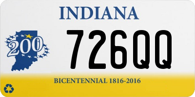 IN license plate 726QQ