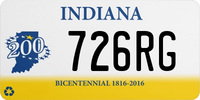 IN license plate 726RG