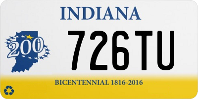 IN license plate 726TU