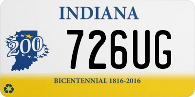 IN license plate 726UG