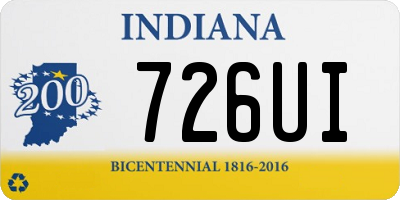 IN license plate 726UI