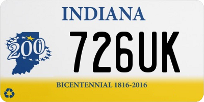 IN license plate 726UK