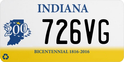 IN license plate 726VG