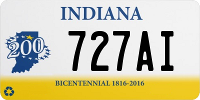 IN license plate 727AI