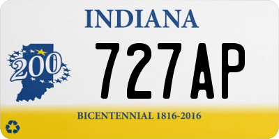 IN license plate 727AP