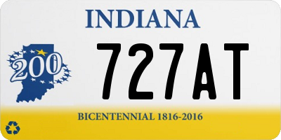 IN license plate 727AT