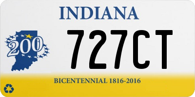 IN license plate 727CT