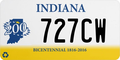 IN license plate 727CW