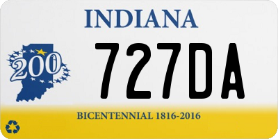 IN license plate 727DA