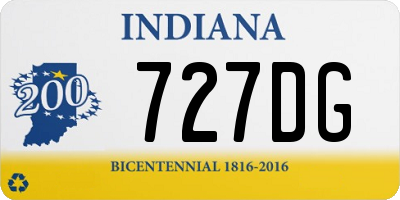 IN license plate 727DG