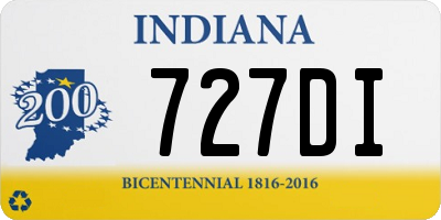 IN license plate 727DI