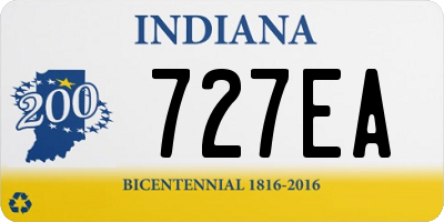 IN license plate 727EA