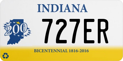 IN license plate 727ER