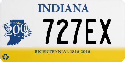 IN license plate 727EX