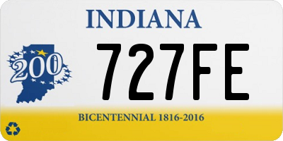 IN license plate 727FE