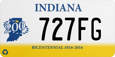 IN license plate 727FG