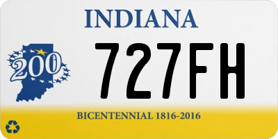 IN license plate 727FH