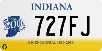 IN license plate 727FJ