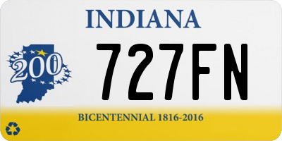 IN license plate 727FN