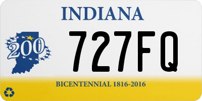 IN license plate 727FQ