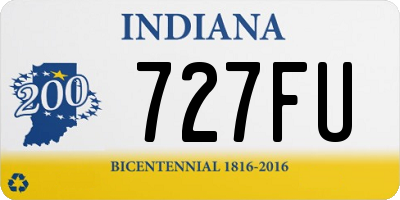 IN license plate 727FU