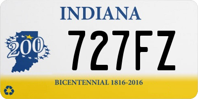 IN license plate 727FZ