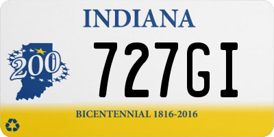 IN license plate 727GI