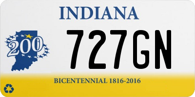 IN license plate 727GN