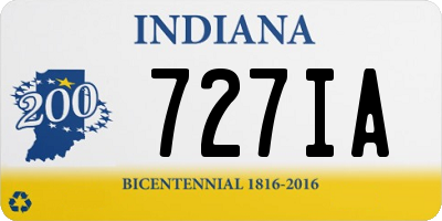 IN license plate 727IA