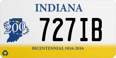 IN license plate 727IB