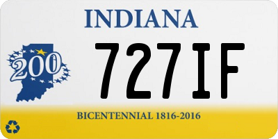 IN license plate 727IF