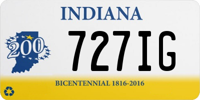 IN license plate 727IG