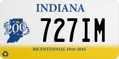 IN license plate 727IM