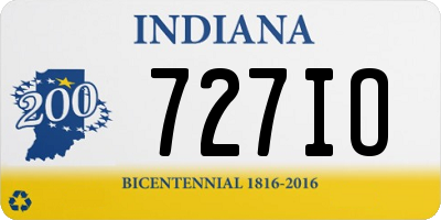 IN license plate 727IO