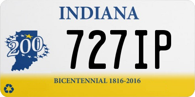 IN license plate 727IP