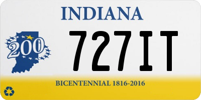 IN license plate 727IT