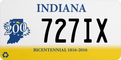 IN license plate 727IX