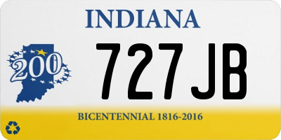 IN license plate 727JB