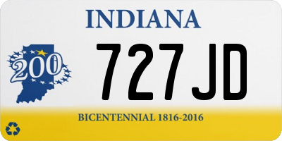IN license plate 727JD