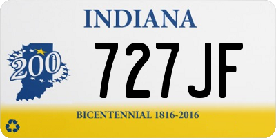 IN license plate 727JF