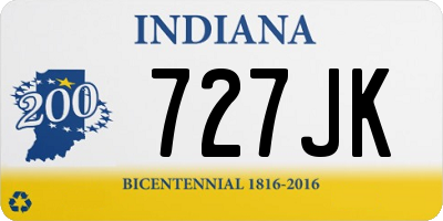 IN license plate 727JK