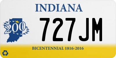 IN license plate 727JM