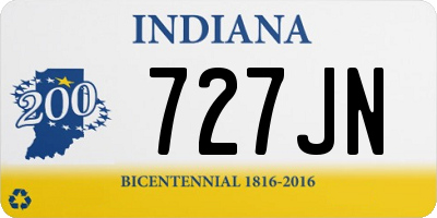 IN license plate 727JN