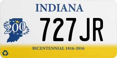 IN license plate 727JR