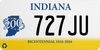IN license plate 727JU