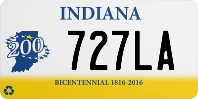 IN license plate 727LA