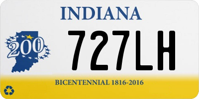 IN license plate 727LH