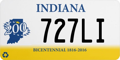 IN license plate 727LI